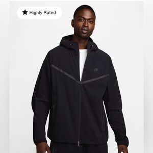 Black Nike Tech Jacket With Hood